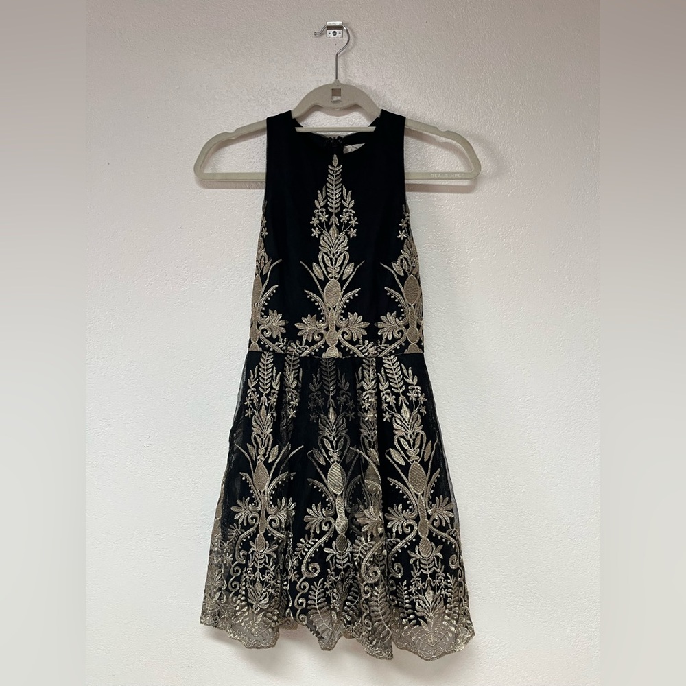 ✨ altar’d state nye black gold sparkle dress ✨
